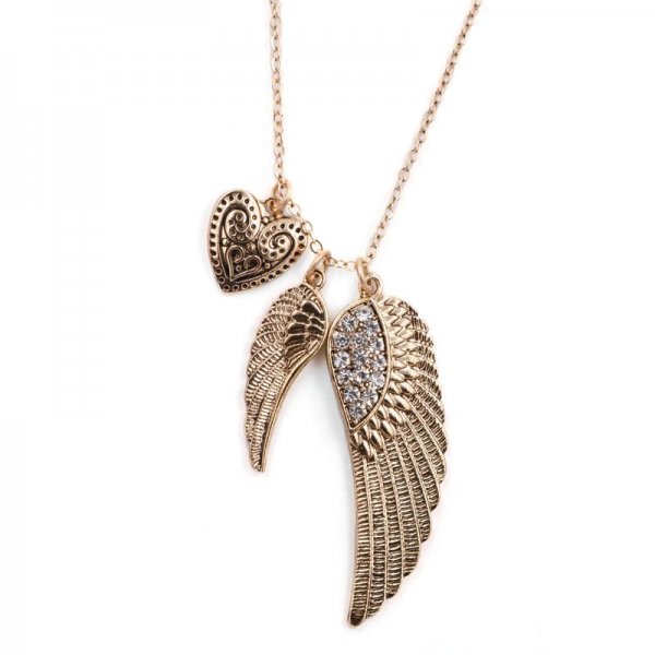 Wing Pendant Necklace Set