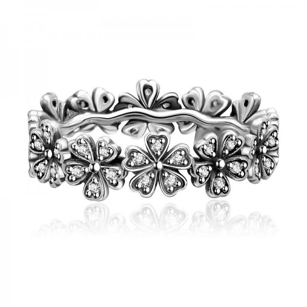 S925 zinc Dazzling Daisy Band Ring