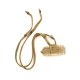 Genuine Leather Strand Stone Pendant Necklace