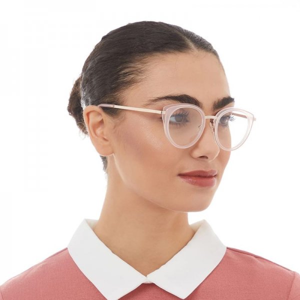 Cat Eye Glasses in Metal + Acetate